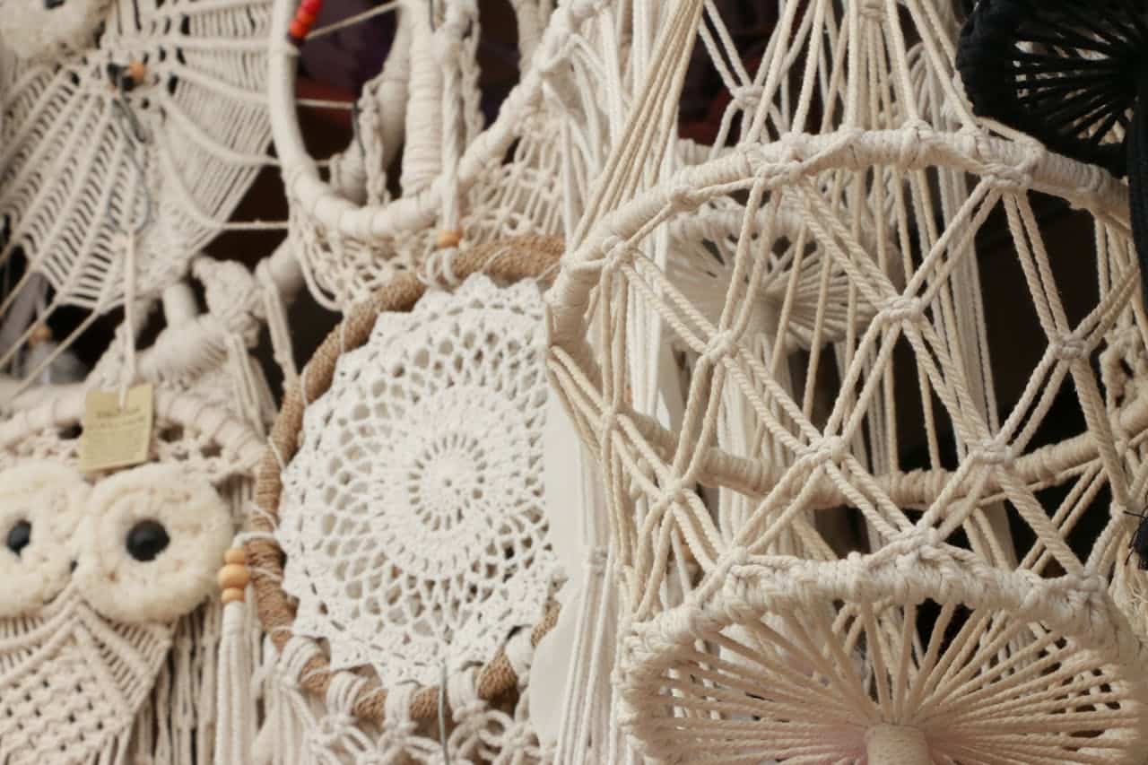 atelier création suspension macramé